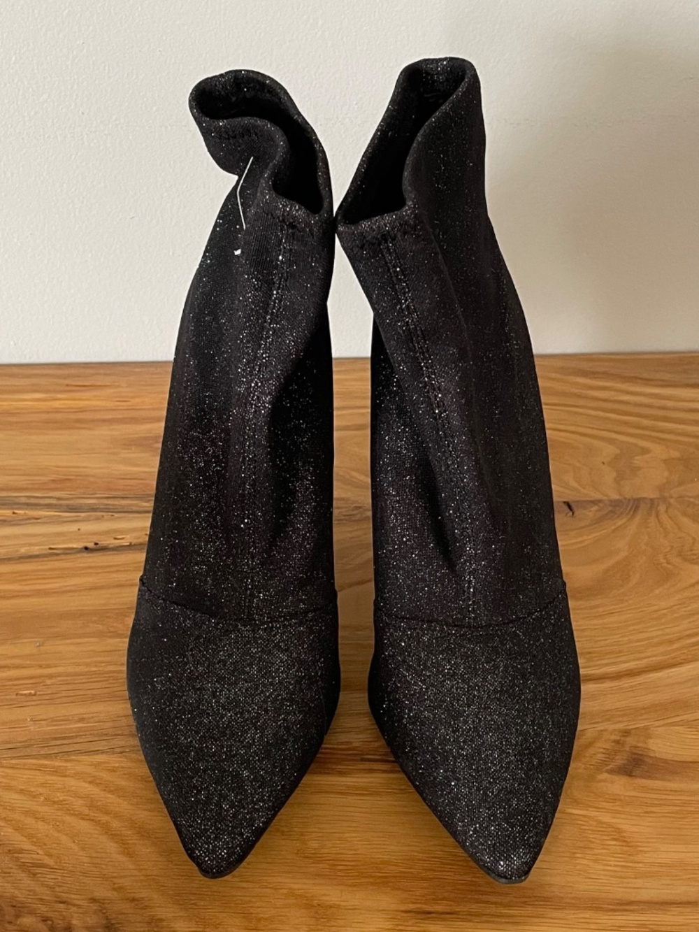 Brash Slip On Sparkle Black Stiletto Closed Pointed Toe Women’s Size 8.5 - NEW